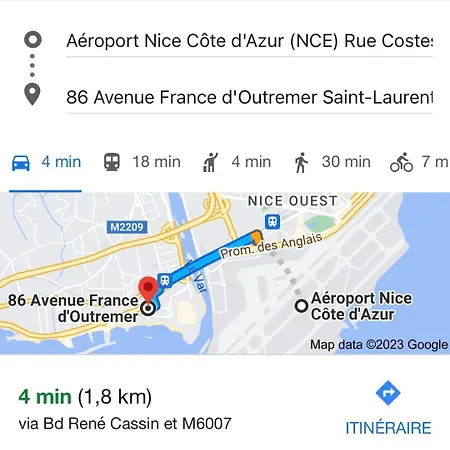 Studio Climatise Le Flot Bleu Proche Plages, Aeroport, Centre Formations, Cap 3000, Cerfpa Saint-Laurent-du-Var